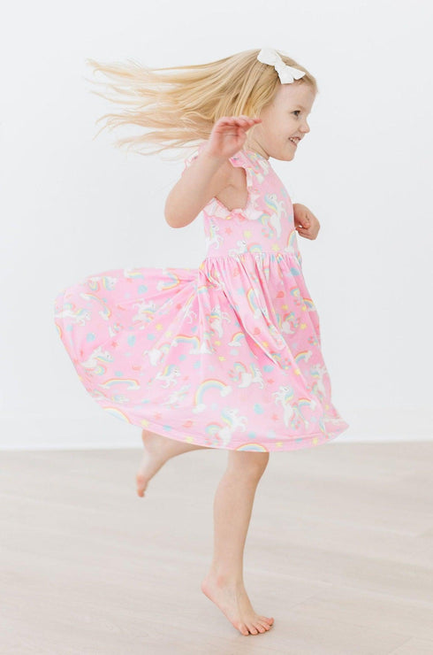 my-little-unicorn-flutter-sleeve-twirl-dress Mila &  Rose - Sophia's Style--2T--3